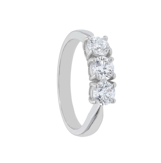 Ringe Babila Milano Dame Trilogy in Weißgold Diamante 1.50 Ct BBB02150GB - BBB02150GB